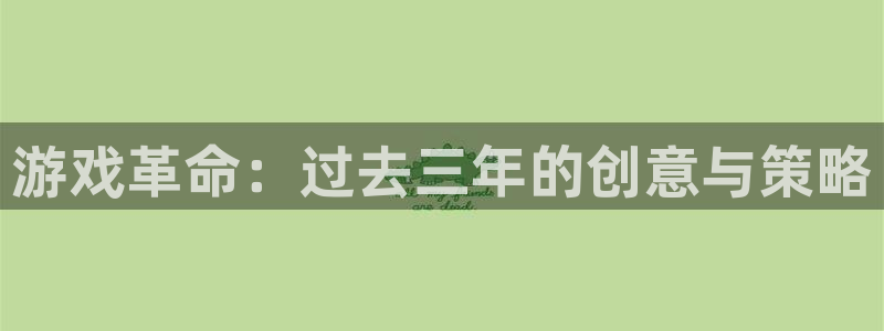 长沙新宝GG子电子商务有限公司：游戏革命：过去三年的创意与策略